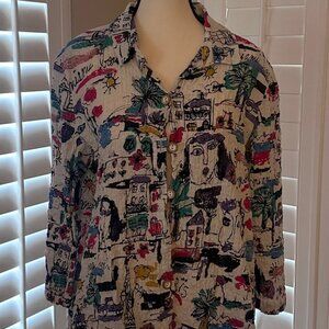 Habitat - Cute Face Shirt - Perfect for Travel - Worn Once - Size M